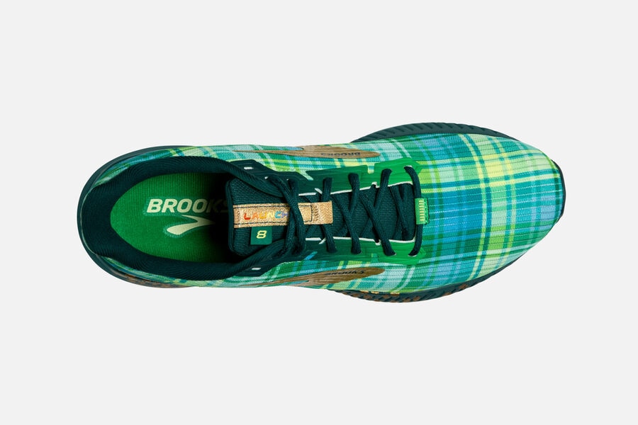 Brooks Launch 8 Road Running Shoes - Mens - Green/Gold - KT1376840